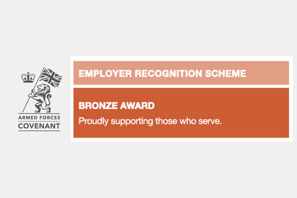 Armed Forces Covenant Employer Recognition Scheme Bronze Award